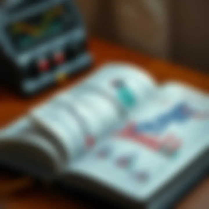 Open book showing charts and graphs related to forex market analysis