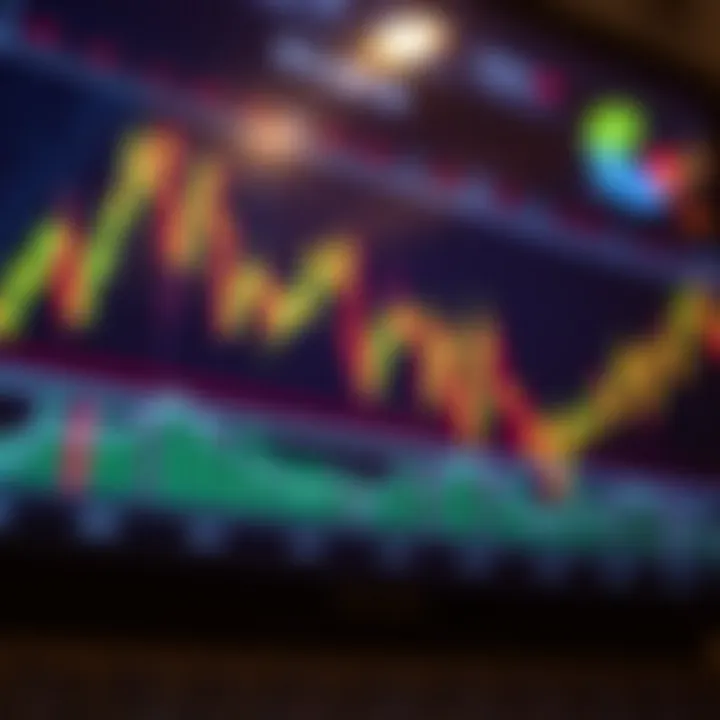 Dynamic chart with currency pairs showcasing active forex market liquidity and trading potential
