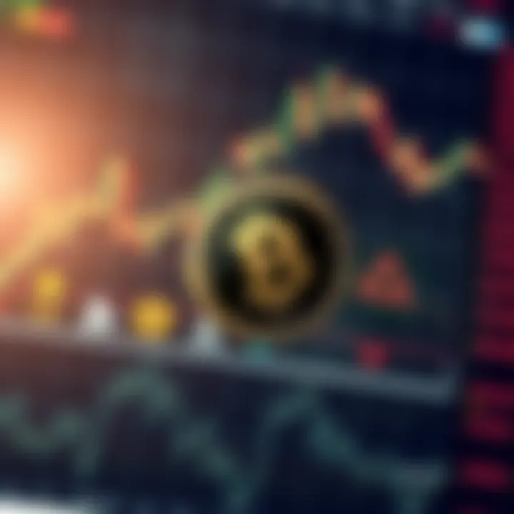 Illustration showing trading charts and regulatory symbols relating to binary coin in Nigeria