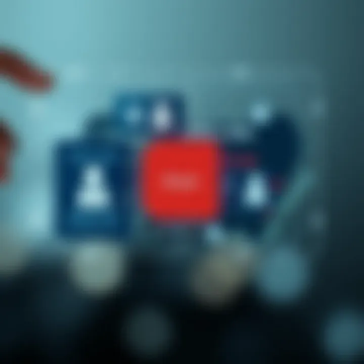 Abstract illustration of secure digital identification system with Nigerian map background