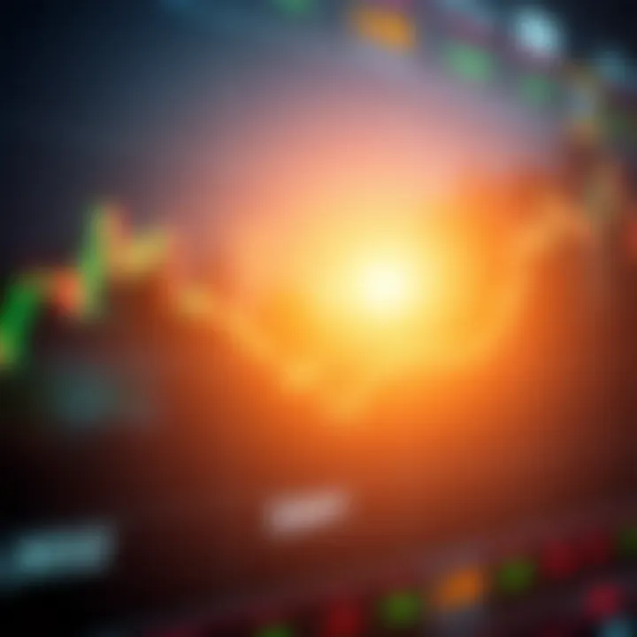 Chart displaying fluctuating asset prices with clear indicators for call and put options in binary trading