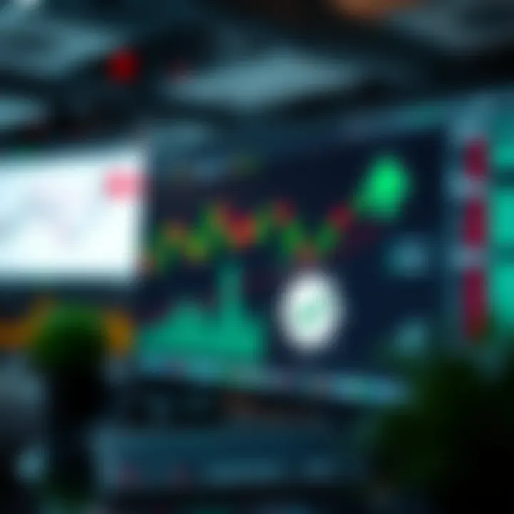 Graphic illustrating risk management strategies for forex trading with charts and protective icons