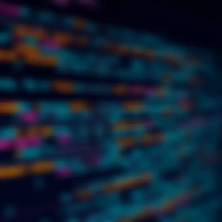 Conceptual illustration of programming code with highlighted motivational phrases