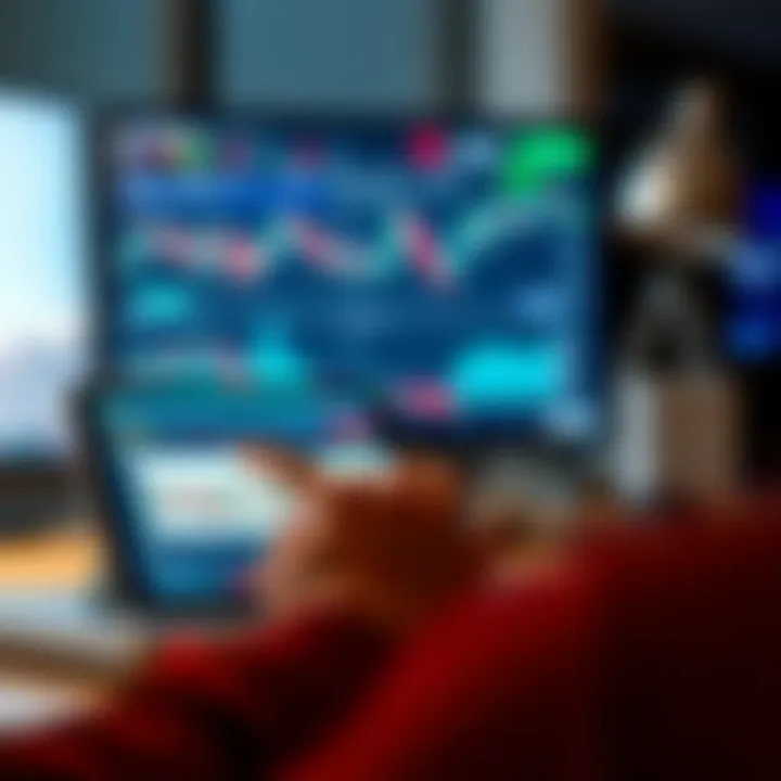 Charts and analytics displayed on a digital device highlighting trading trends and insights