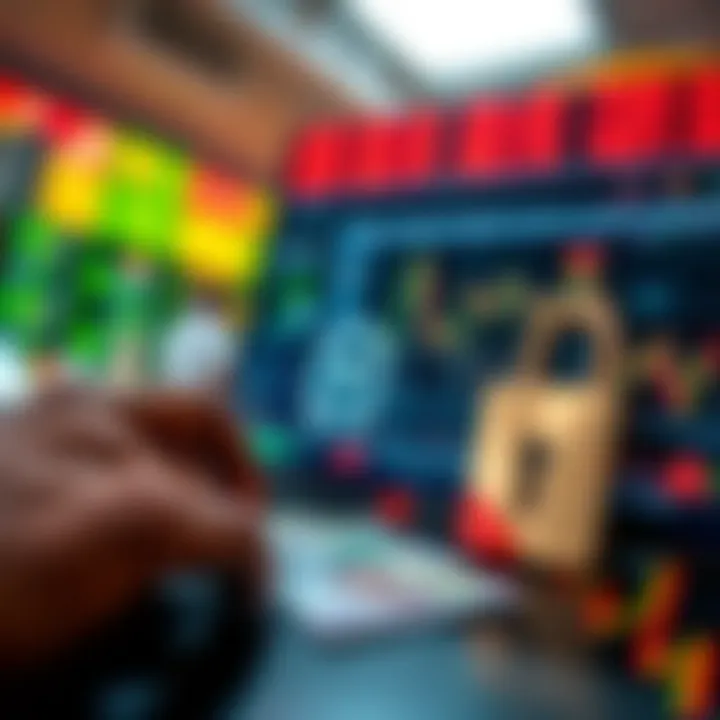 Secure Forex Transactions Featuring Nigerian Currency and Encryption Secure financial transaction depiction with digital encryption and Nigerian currency symbols