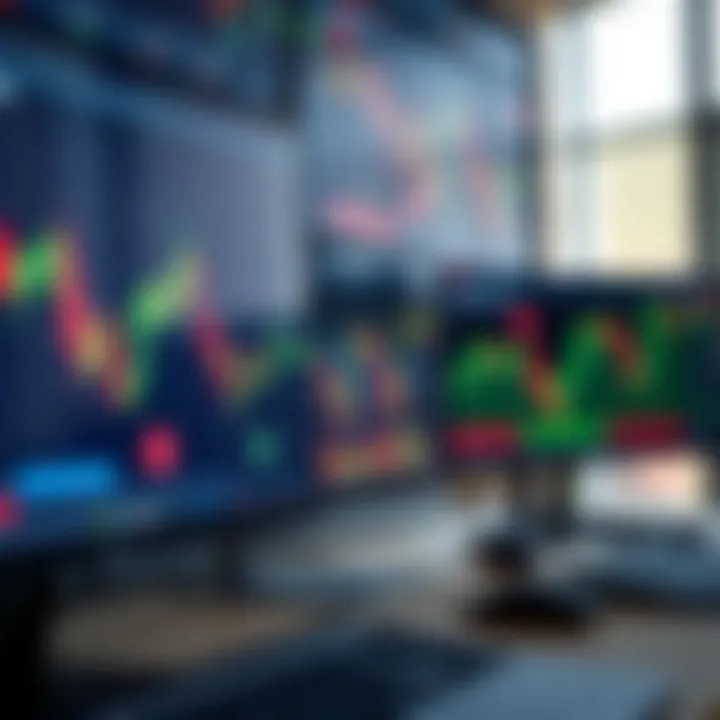 Overview of various forex trading platforms with charts and currency symbols