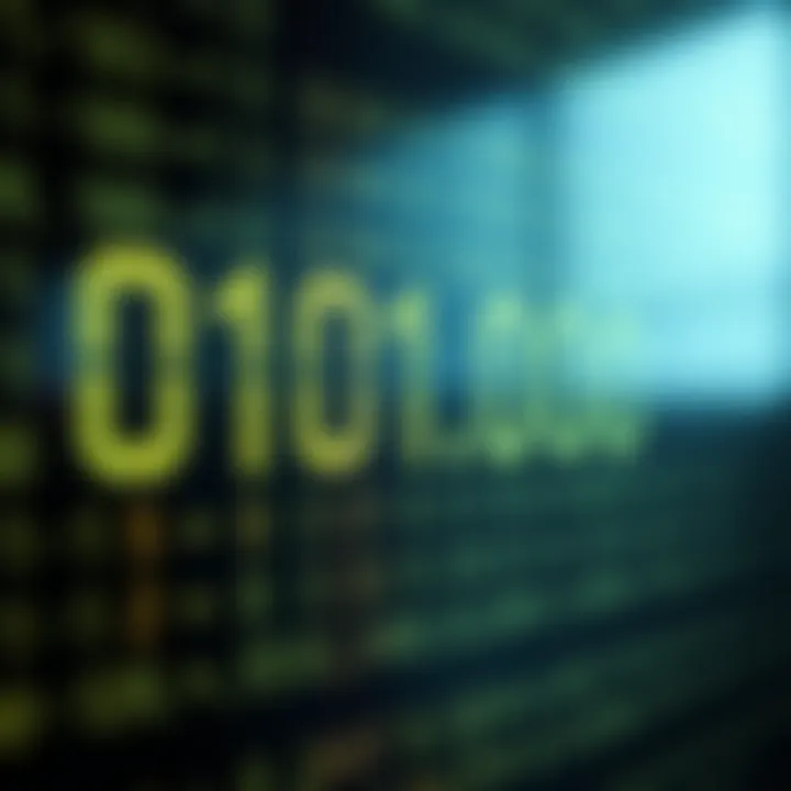 Example of binary addition showing multiple digits and summation result