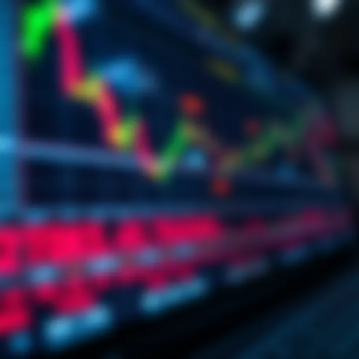 Illustration of a digital forex trading platform with currency charts and exchange rates highlighted