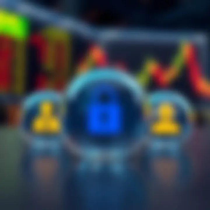 Icons representing secure payments and customer support services for forex trading in Nigeria