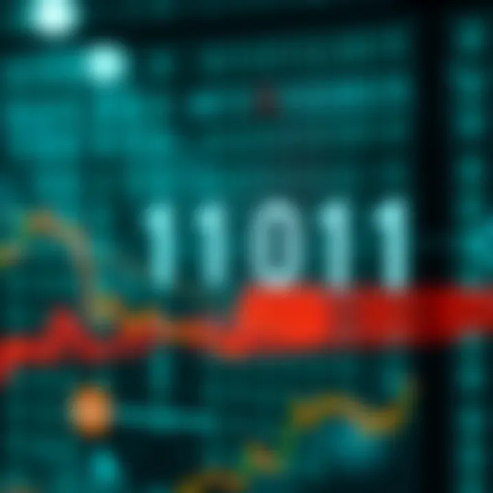 Diagram showing binary digits adding together with carry over
