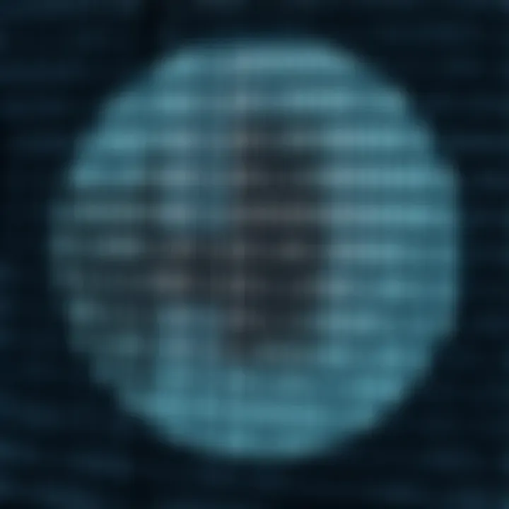 Diagram showing binary number system using zeros and ones