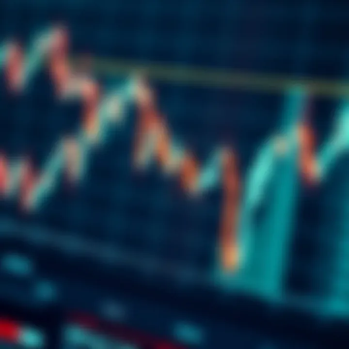 Binary Data Applied in Financial Market Analysis Graph combining binary data points with financial market trends showing practical application of binary charts in technical analysis