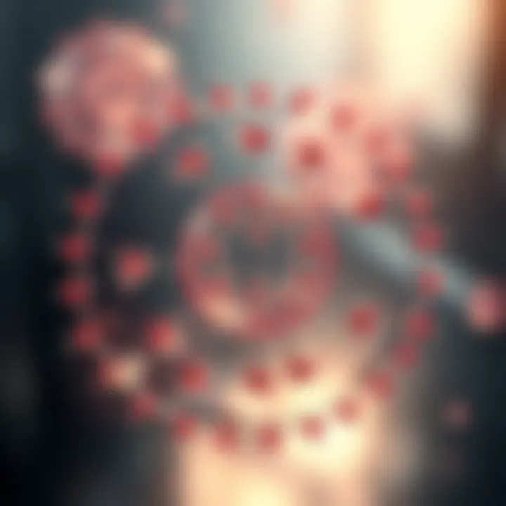 Diagram showing the stages of binary fission in a bacterial cell