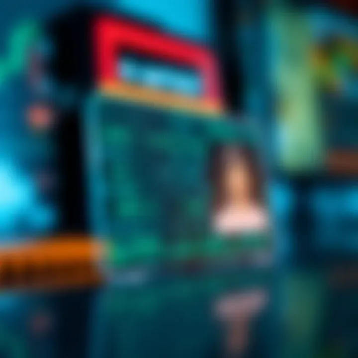 Close-up of a binary ID card displaying encoded data patterns