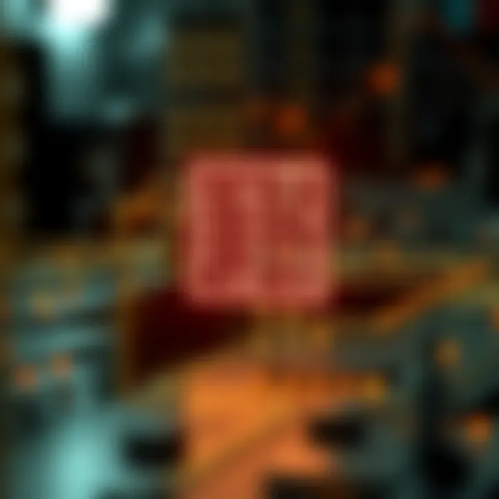 Visual schematic of binary logic gates connected in an electronic circuit