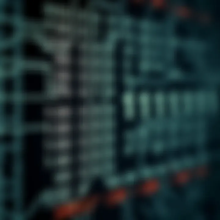 Diagram illustrating binary number representation with zeros and ones in a digital circuit