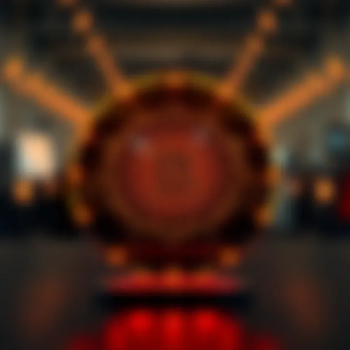 Creative concept of a binary-themed emblem symbolizing technology and branding