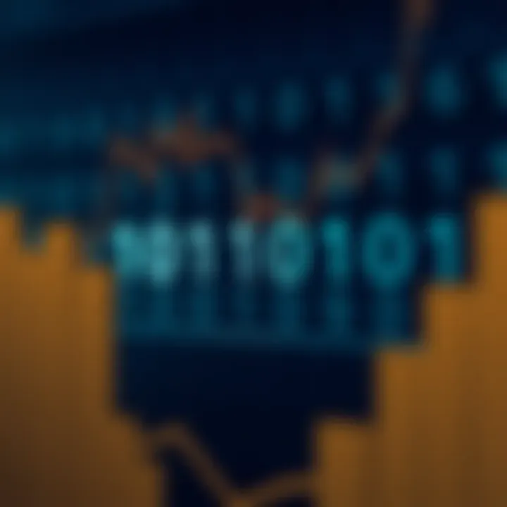 Diagram illustrating binary number multiplication with aligned binary digits and intermediate results