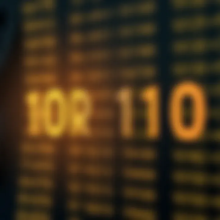 Visual comparison showing conversion of a binary number to its decimal equivalent using positional addition
