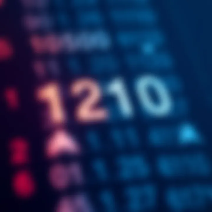 Visual representation of converting decimal numbers to binary format with arrows and numeric labels