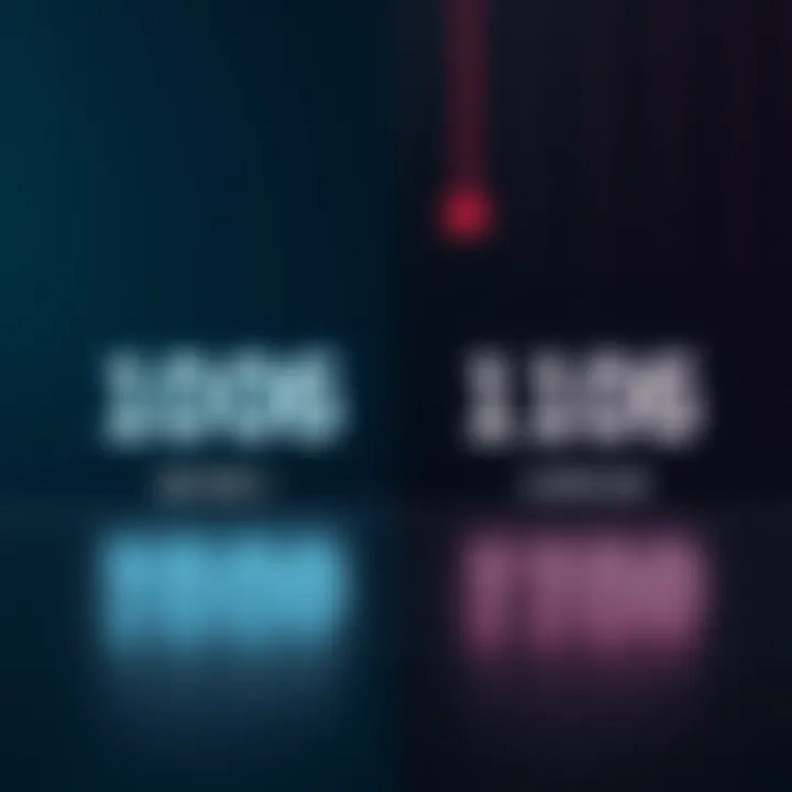 Comparison of binary numbers before and after subtraction with carryover