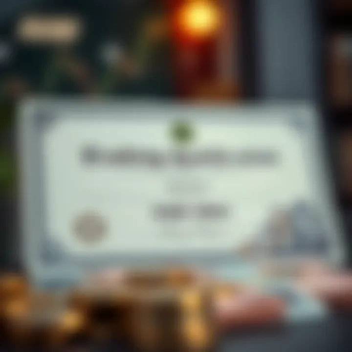 Illustration of a digital certificate symbolizing forex trading qualification with Nigerian currency elements