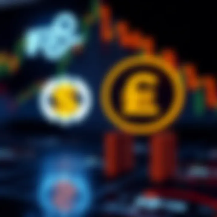 Logo designs featuring abstract financial symbols and modern typography for forex trading platforms
