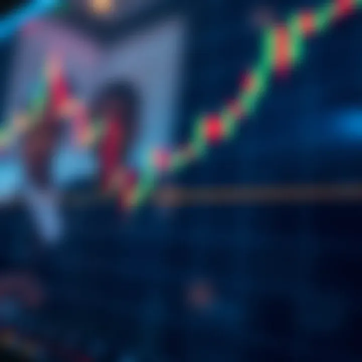 A digital chart showing forex market trends with Nigerian Naira symbol highlighted
