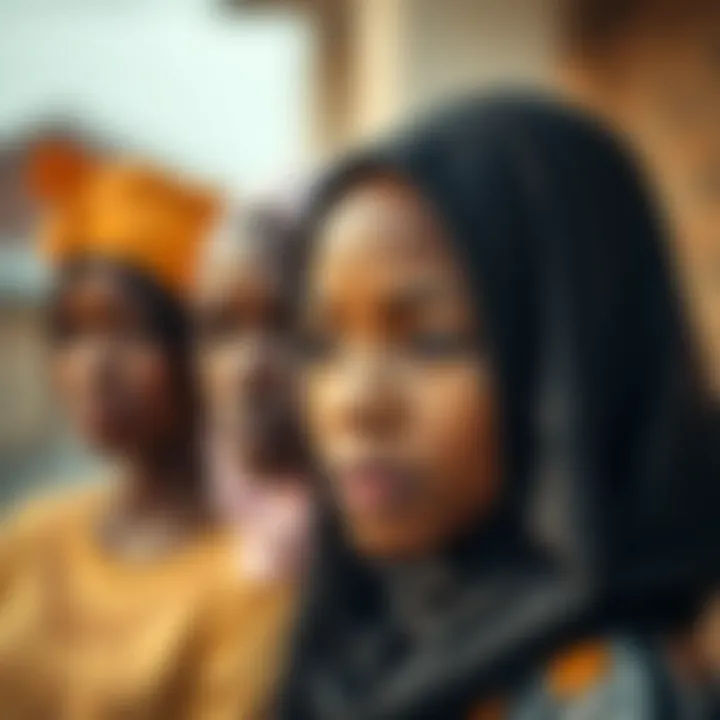 Impact of Gender Norms on Social Roles and Policies in Nigeria Visual representation of societal roles and expectations influenced by gender norms in a Nigerian context