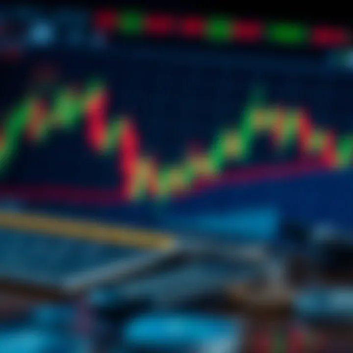 Illustration of forex trading charts and currency symbols highlighting risks and scams awareness