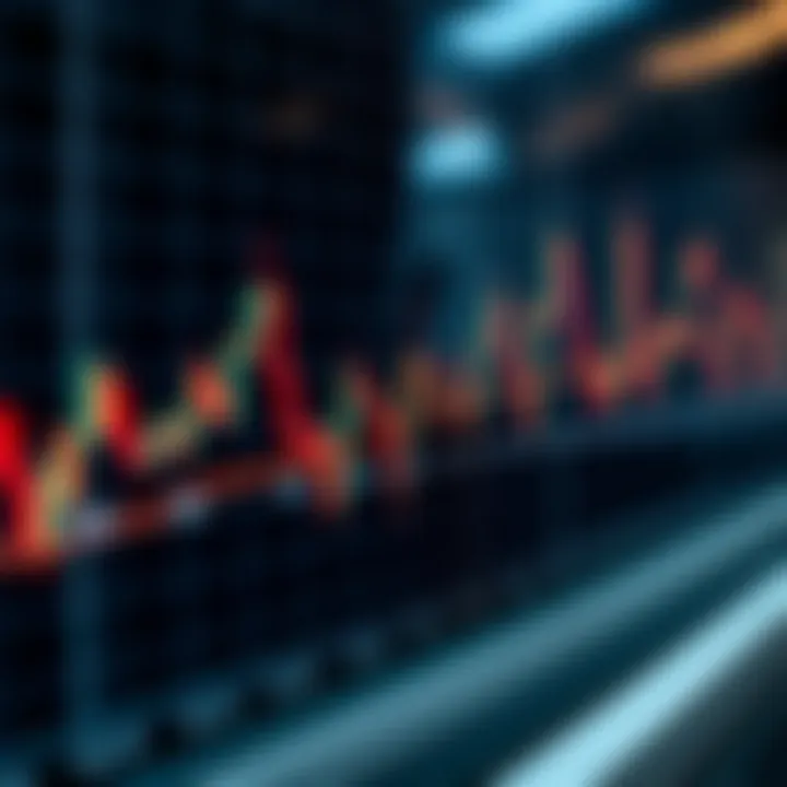 Graph displaying currency pair fluctuations with highlighted pips increments for forex trading