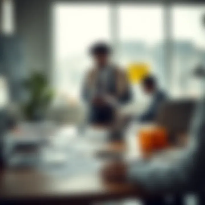 Implementing Control Strategies to Manage Business Risks Corporate workspace showing strategic planning with documents and digital tools focused on risk control measures