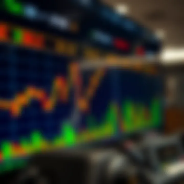 Graph displaying automated forex trading with fluctuating currency exchange rates in Nigerian market