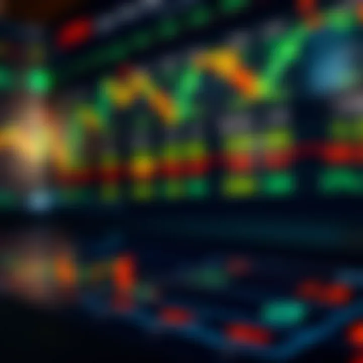 Visual representation of currency pairs and exchange rates in forex trading
