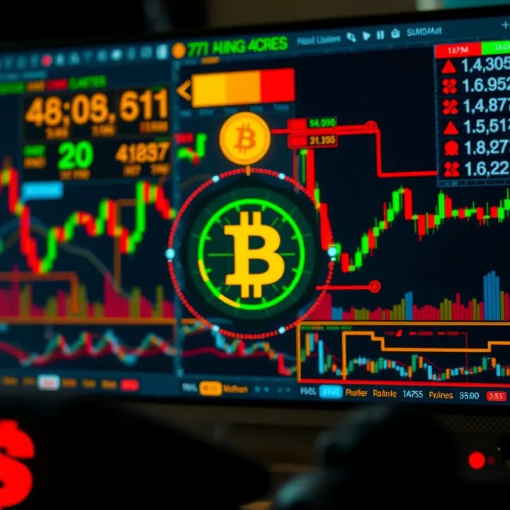 Automated Cryptocurrency Trading Mechanism Diagram illustrating automated cryptocurrency trading with digital charts and algorithmic signals