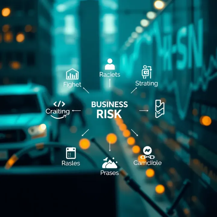 Diagram illustrating different types of business risks impacting Nigerian enterprises