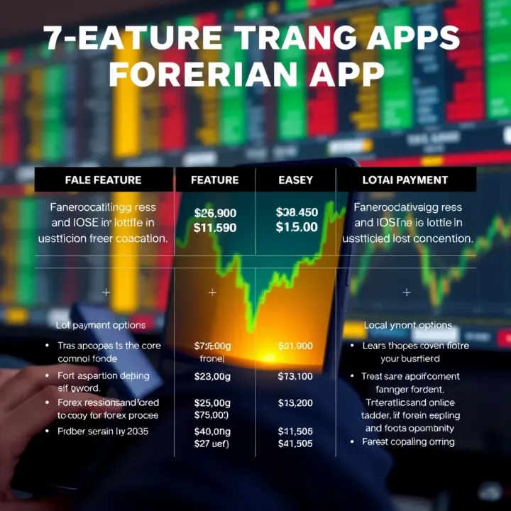 Comparison of forex trading app features highlighting ease of use and local payment options