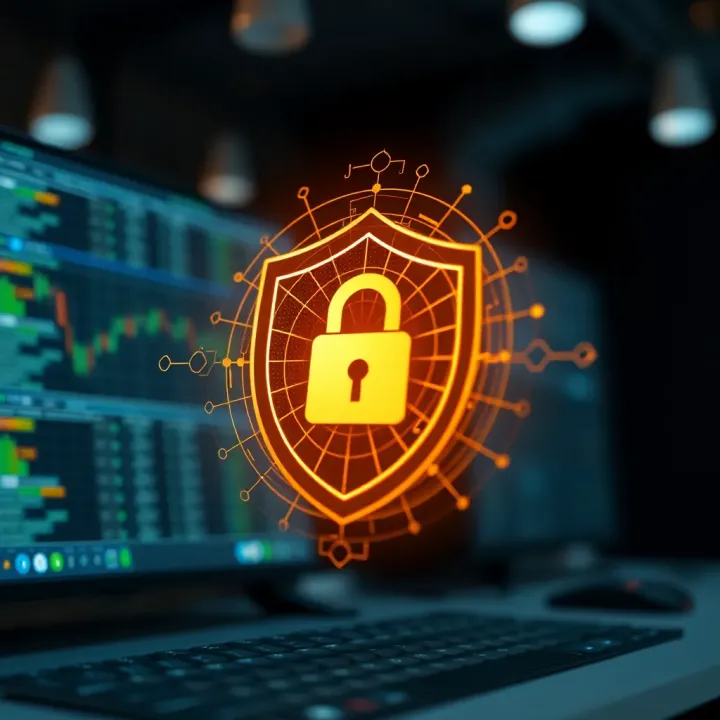 Secure digital shield icon representing data protection and regulatory compliance in Nigerian trading platforms
