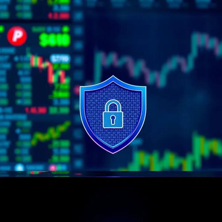 Security shield icon representing data protection and secure transactions for Nigerian trading applications