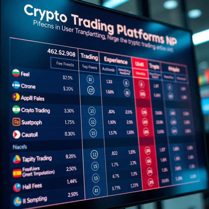 Comparison chart displaying fees and user experience of popular Nigerian crypto trading platforms