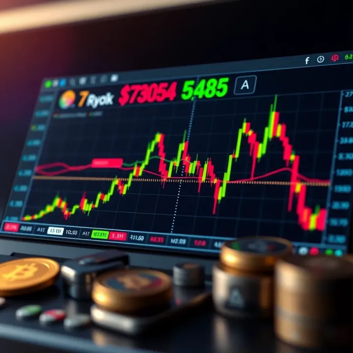 Graph showing cryptocurrency price trends with Nigerian market influences