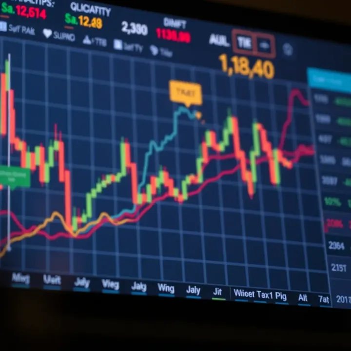 Market Analysis Techniques for Binary Options Trading Graph showing upward and downward trends in binary options market for Nigerian traders