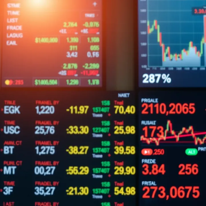 Global Currency Exchange Rates Display in Forex Trading Global currency exchange rates displayed on digital screens showing market fluctuations