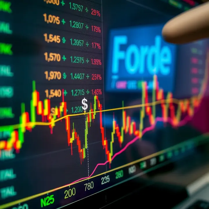 Currency Exchange Rate Fluctuations in Forex Trading Graph showing currency exchange rate fluctuations with Nigerian Naira and US Dollar symbols