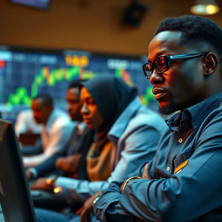 Visual representation of key players and strategies in forex trading for Nigerian market