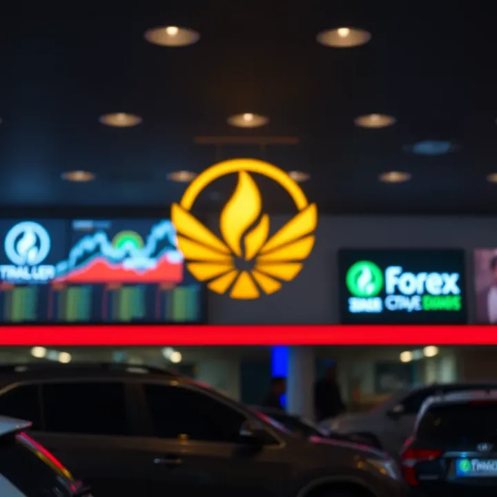 The Role and Impact of Forex Trading Logos on Nigerian Traders Digital representation of forex broker logos influencing trader decisions in Nigeria’s financial market
