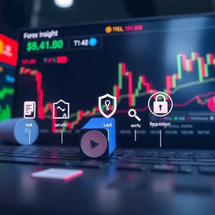 Graphic displaying popular Nigerian forex trading platforms with icons representing security and regulation