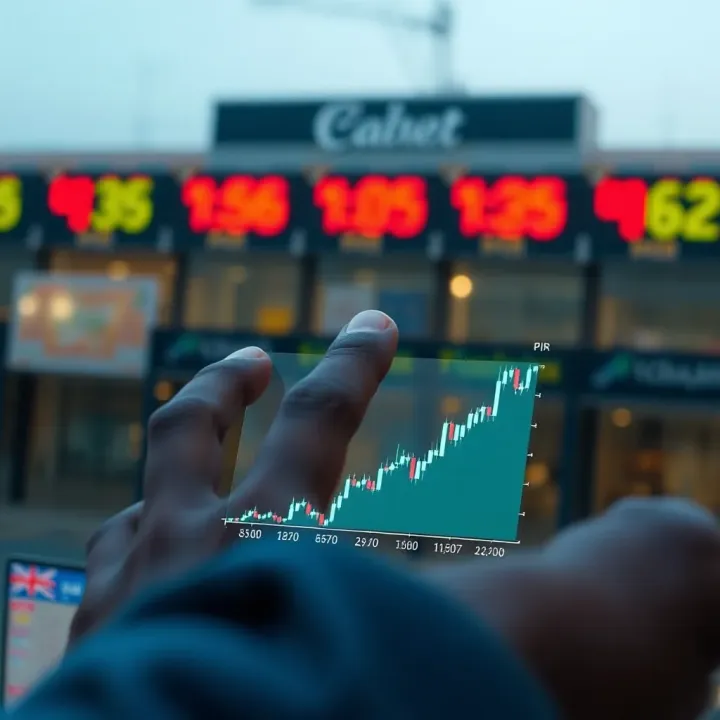 Calculating Pip Value and Its Effect on Trading Outcomes Illustration showing calculation of pip value and its impact on profit and loss in Nigerian forex market