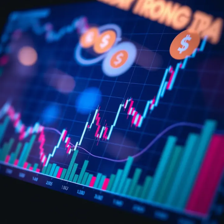 Graph displaying cryptocurrency price trends with overlay of Nigerian Naira symbols