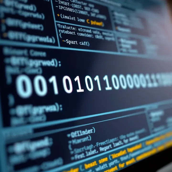 Graphic showing various binary encoding schemes and their application in file formats